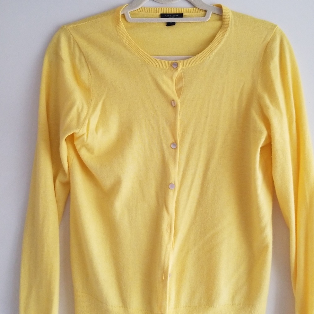 Spring summer ready brightest yellow cardigan
